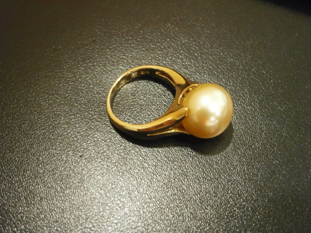 K18珍珠戒指